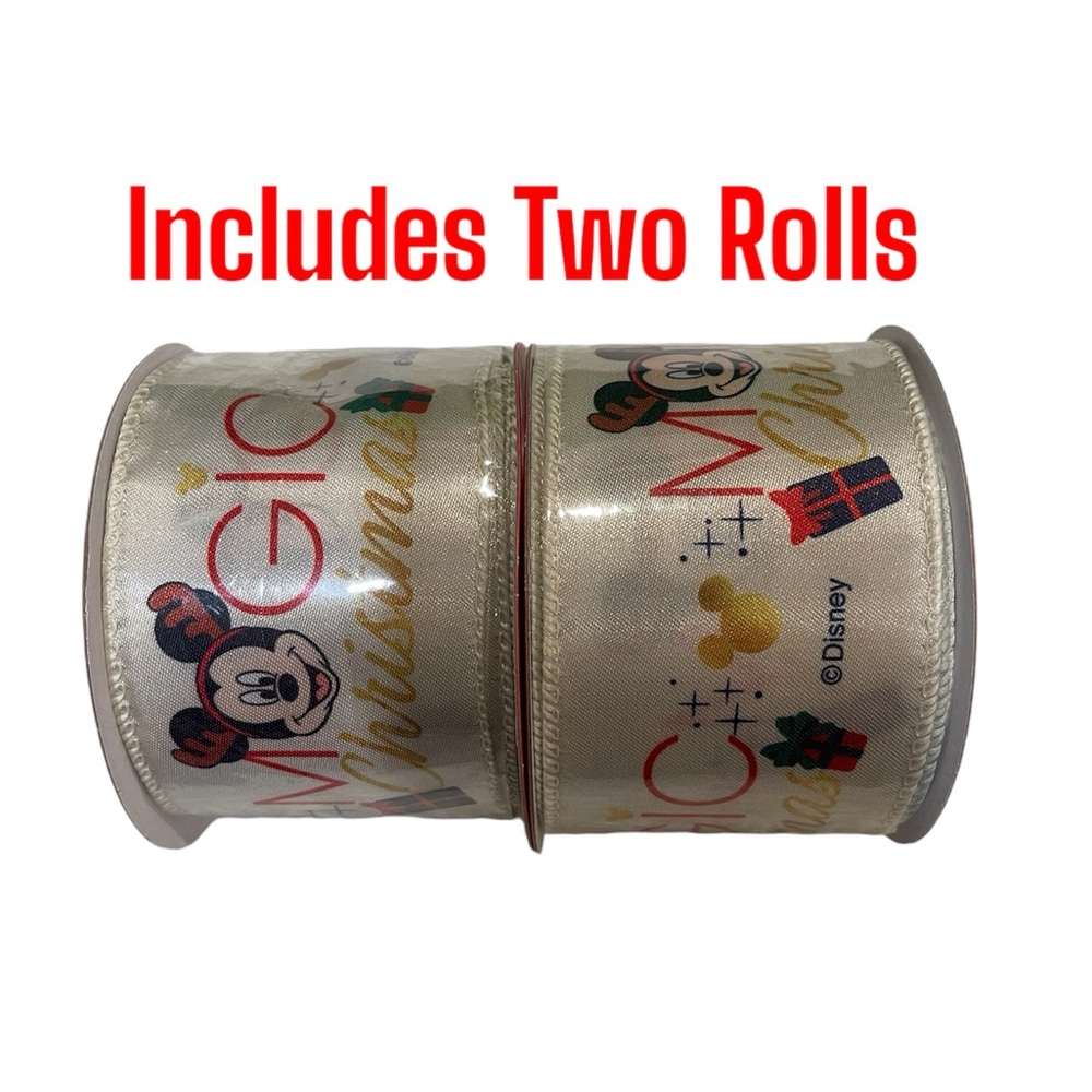 Disney Christmas Decoration Holiday Fabric Ribbon
